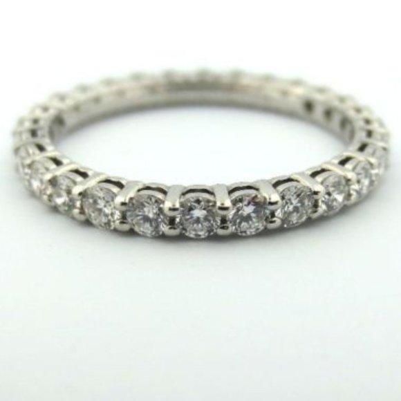 Platinum Embrace Shared Full Circle Diamond Ring - Picture 6 of 7
